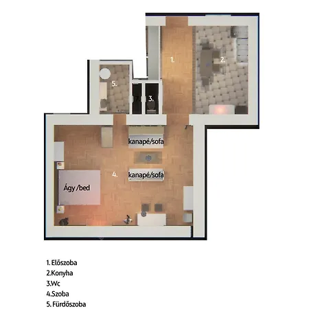 Appartement Tagas Napfenyes Lakas Boedapest